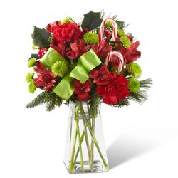 The Candy Cane Lane Bouquet from Visser's Florist and Greenhouses in Anaheim, CA